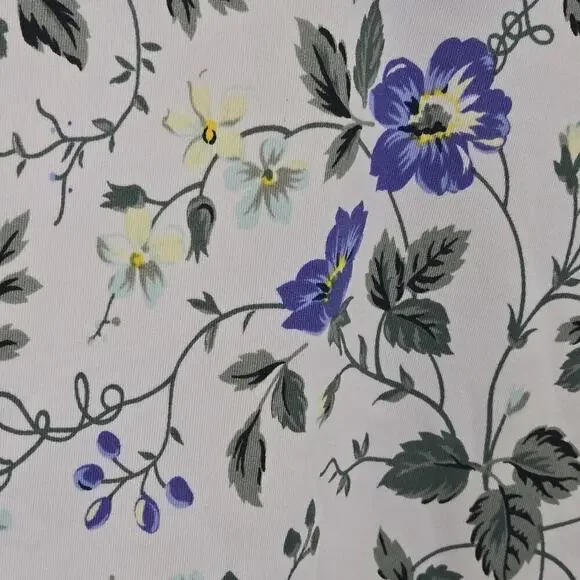 Laura Ashley Golf & Tennis Collared Shirt XS Sleeveless BLUE Floral NWT ATHLEISU - Picture 6 of 9